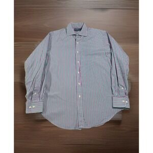 Polo‎ Ralph Lauren Mens LS Button Down Shirt Classic Fit 16-34/35 Green Purple